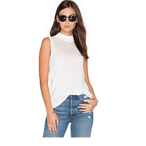 RVCA Eyefix Tunic in Vintage White sz Small sleeveless tank - Picture 1 of 10